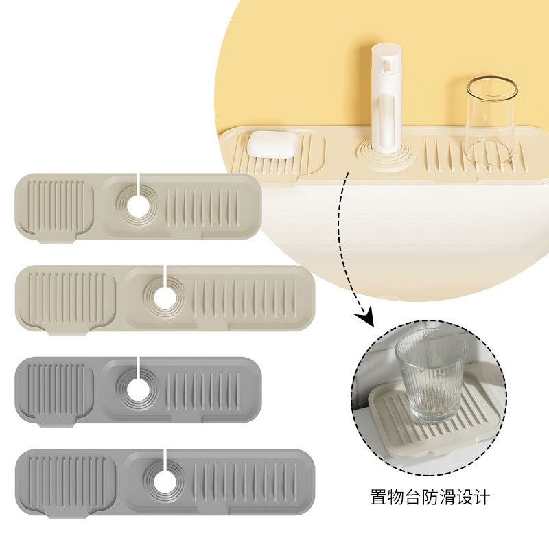 Silicone Faucet Splash Guard & Drain Mat