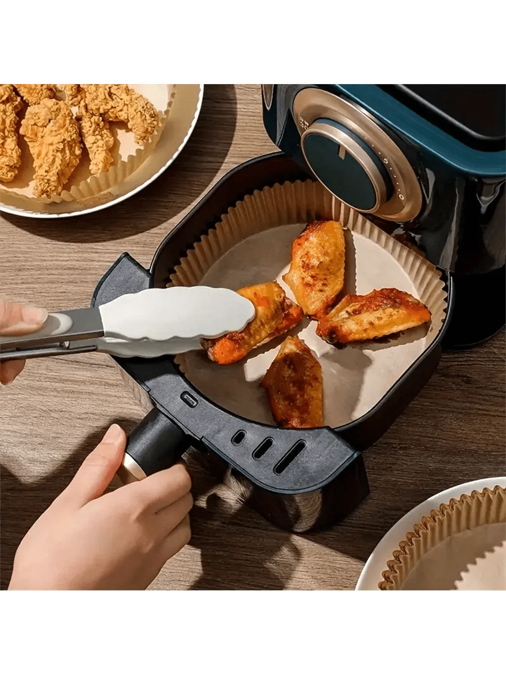Disposable Air Fryer Paper Liners – 50 or 100 Pack