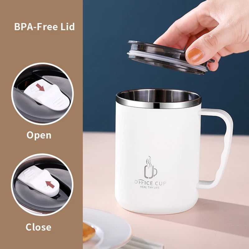 Insulated Stainless Steel Water Bottle with Handle – 500 ml