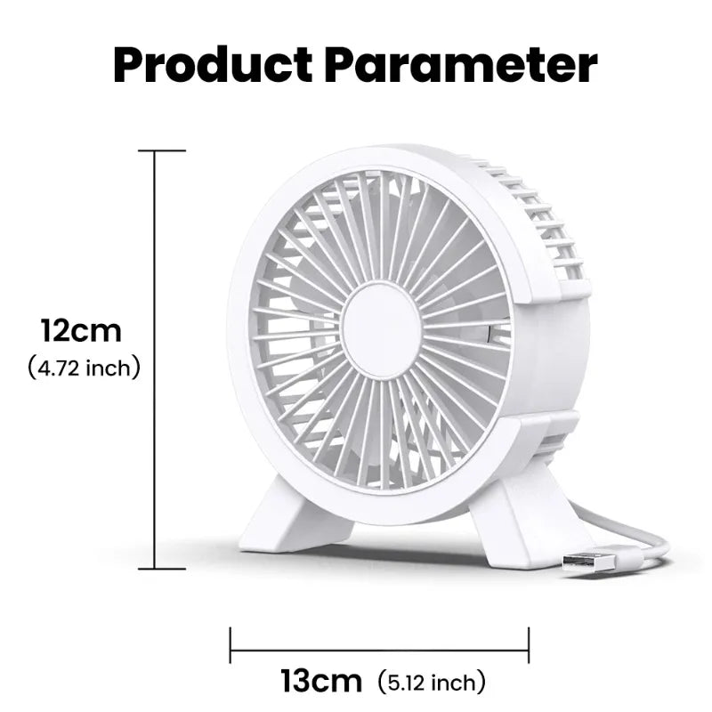 Mini USB Rechargeable Desk Fan