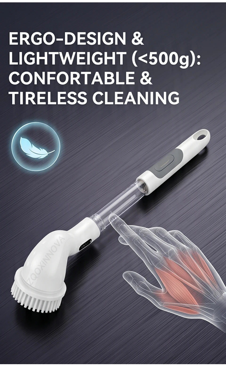 Nestlyra Cordless Multi-Surface Spin Scrubber