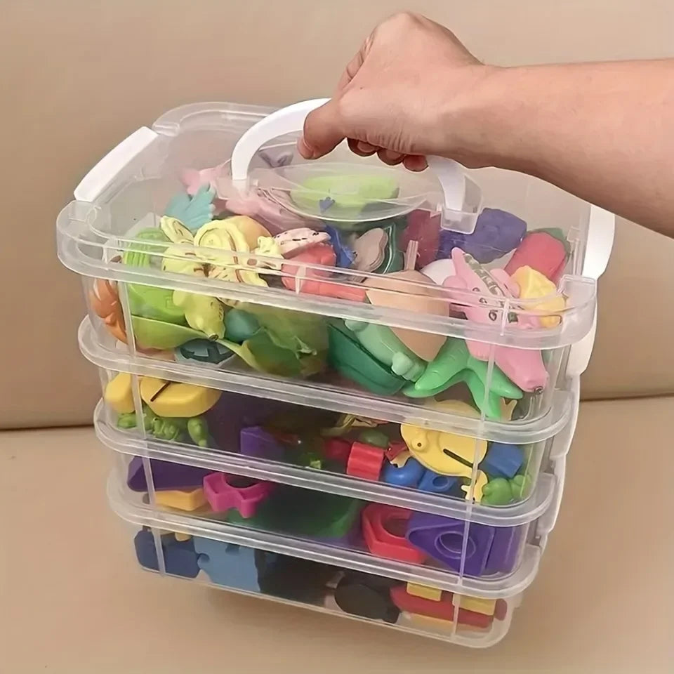 4-Layer Portable Compartment Storage Box