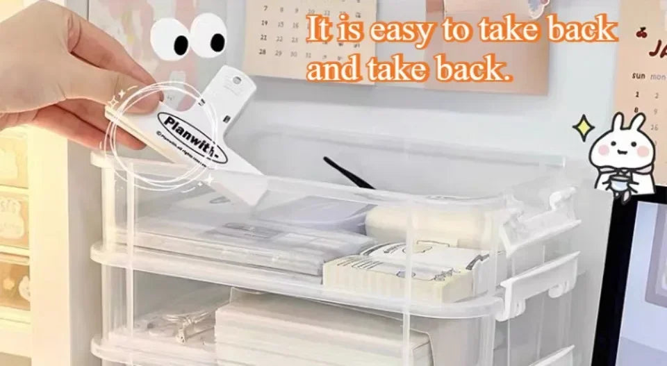 4-Layer Portable Compartment Storage Box