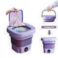 8L Foldable Mini Washing Machine with Spin Basket
