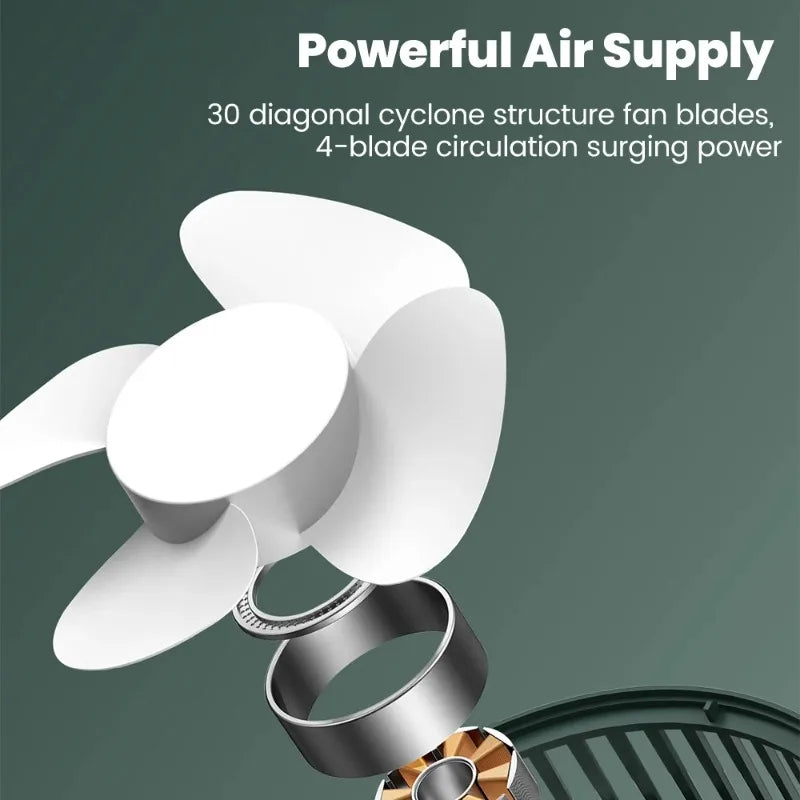 Mini USB Rechargeable Desk Fan