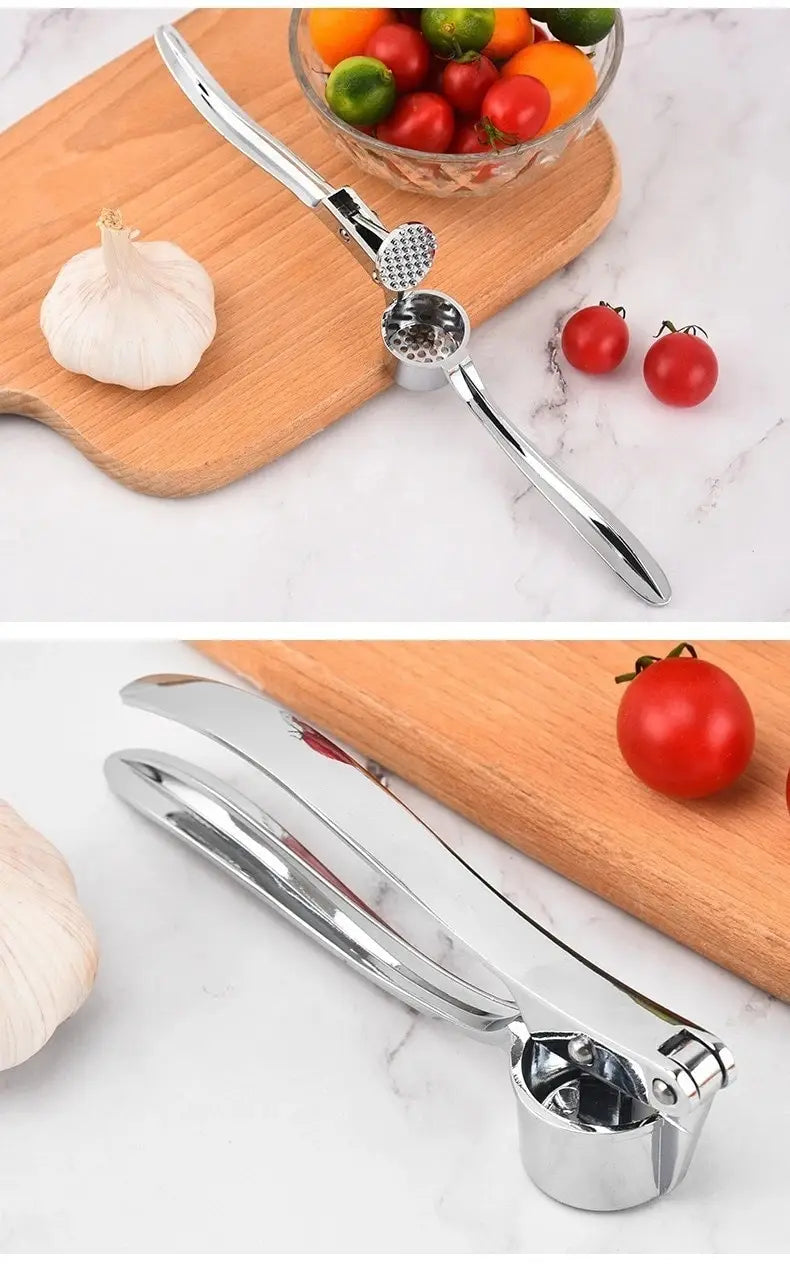 Manual Garlic Press with Zinc Alloy Body