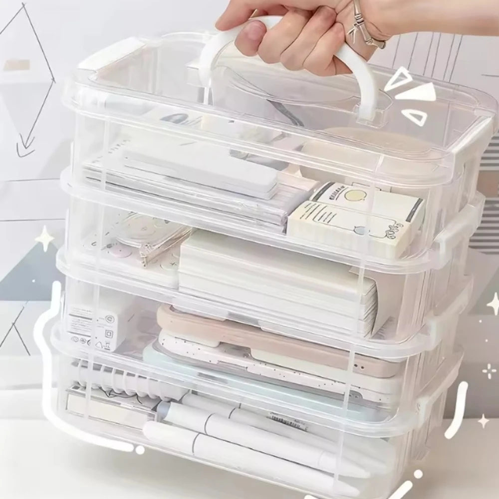 4-Layer Portable Compartment Storage Box