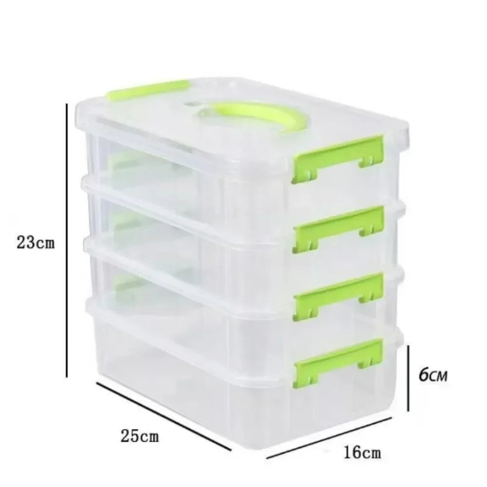 4-Layer Portable Compartment Storage Box