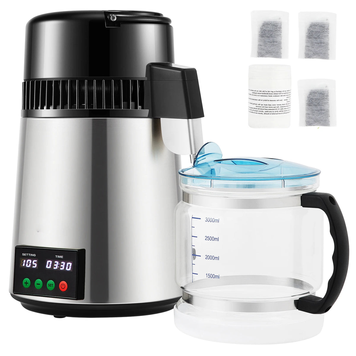 4L Stainless Steel Countertop Water Distiller