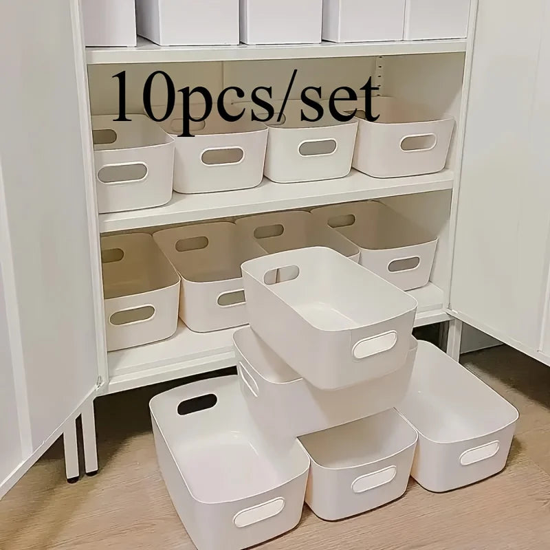 Stackable Kitchen & Bathroom Storage Box Set – 5 Pieces