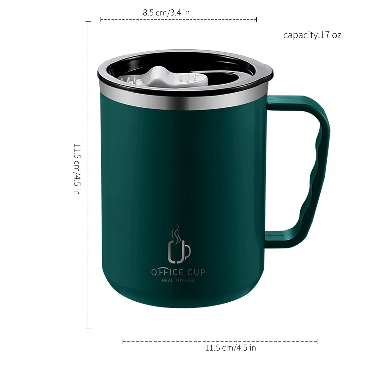 Insulated Stainless Steel Water Bottle with Handle – 500 ml