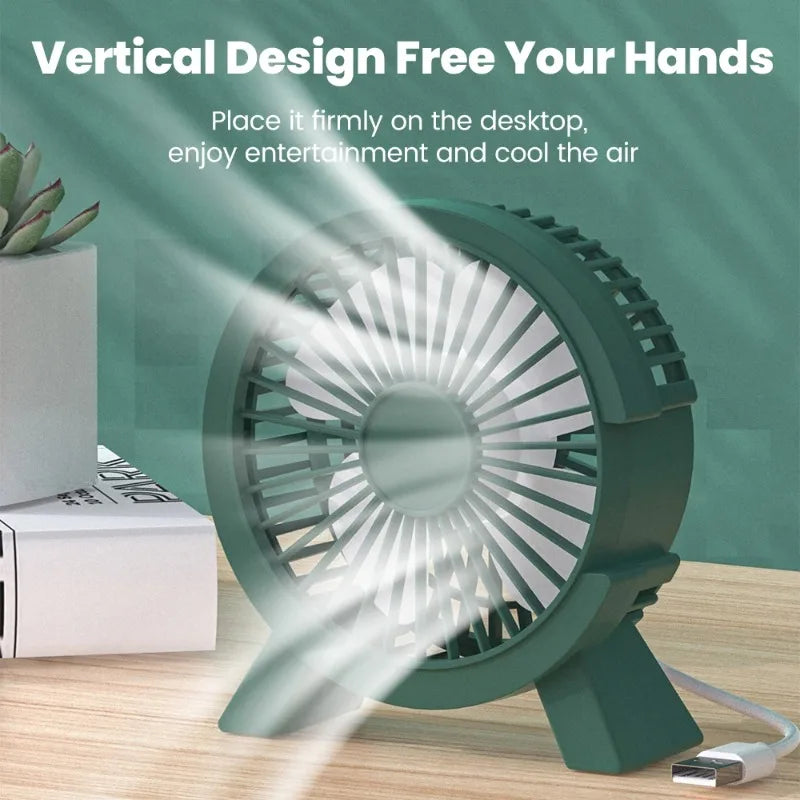 Mini USB Rechargeable Desk Fan