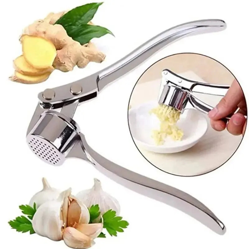 Manual Garlic Press with Zinc Alloy Body