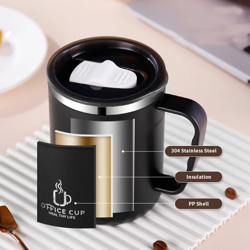 Insulated Stainless Steel Water Bottle with Handle – 500 ml