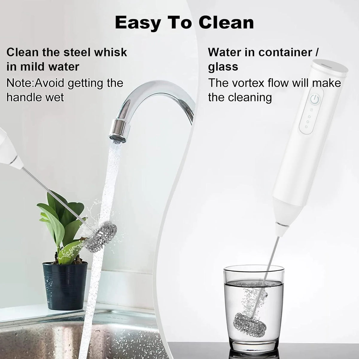 USB Rechargeable 3-Speed Milk Frother