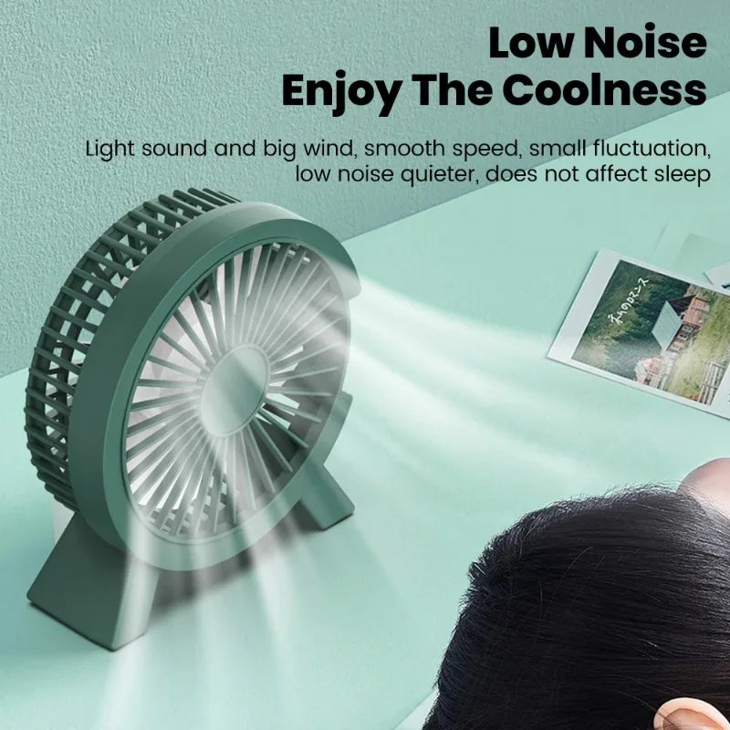 Mini USB Rechargeable Desk Fan