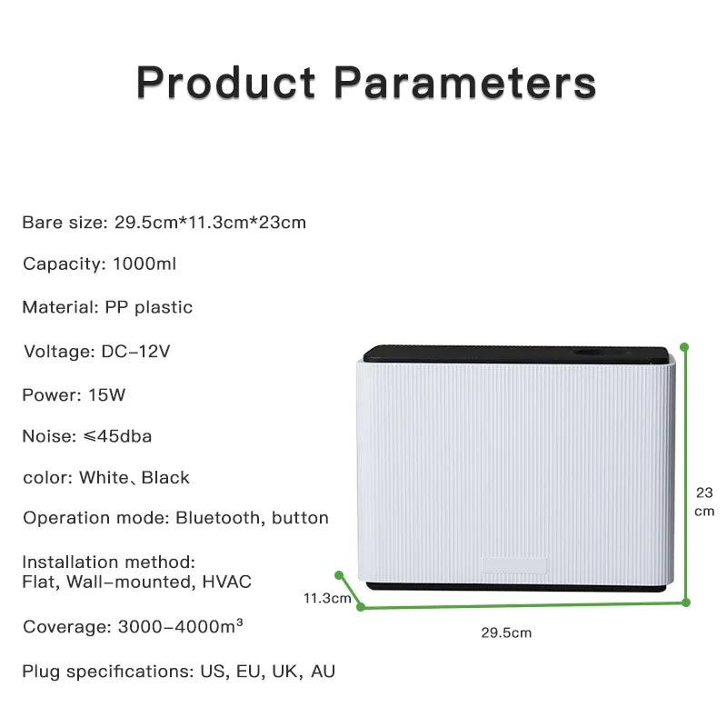 Pro 1000ml Smart HVAC Aroma Diffuser