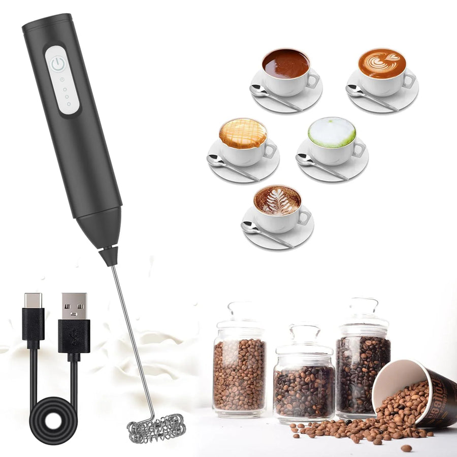 USB Rechargeable 3-Speed Milk Frother