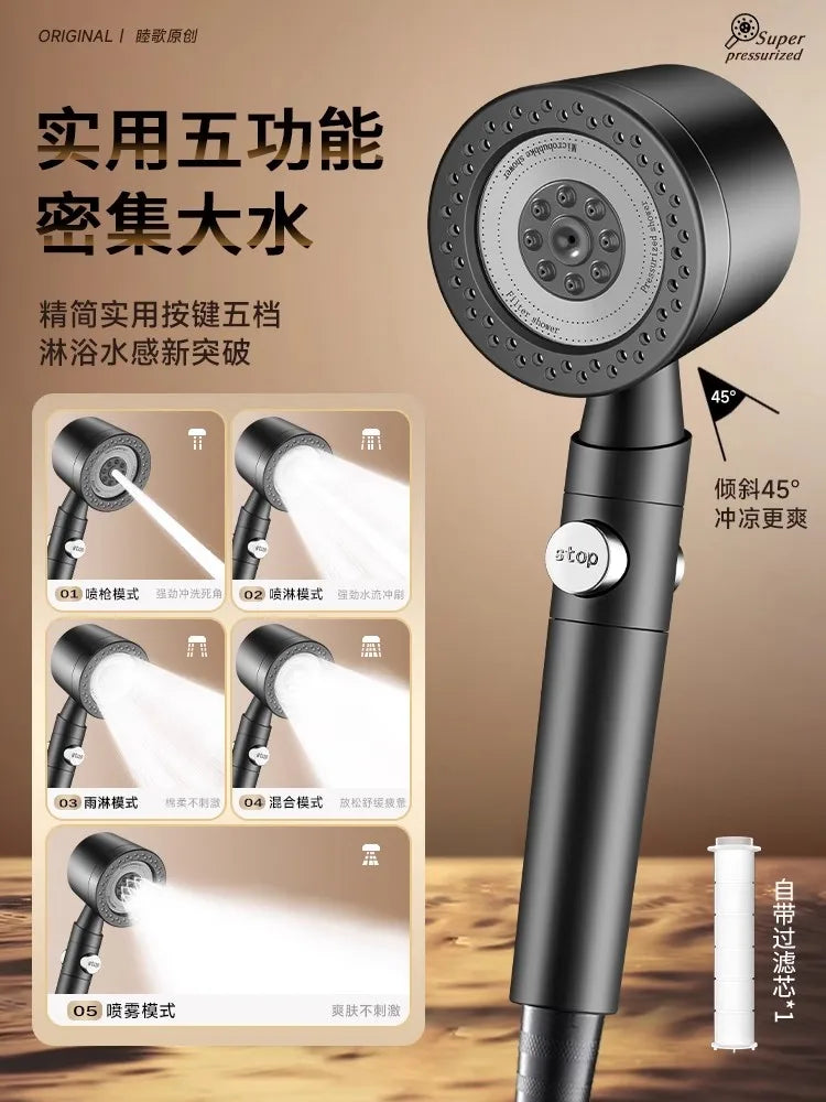 Nestlyra 6-Mode Shower Head & Accessories