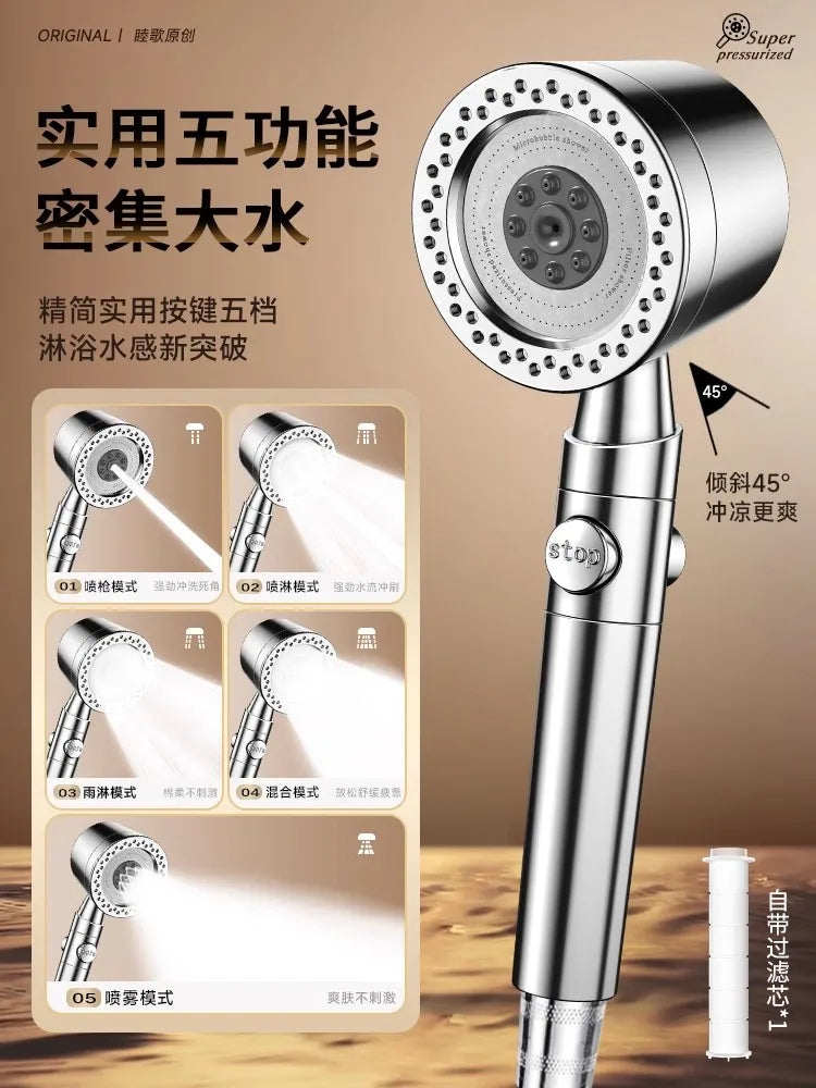 Nestlyra 6-Mode Shower Head & Accessories