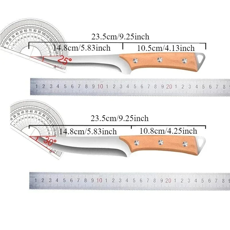 SHENJIU Stainless Steel Kitchen Knife with Wood Handle