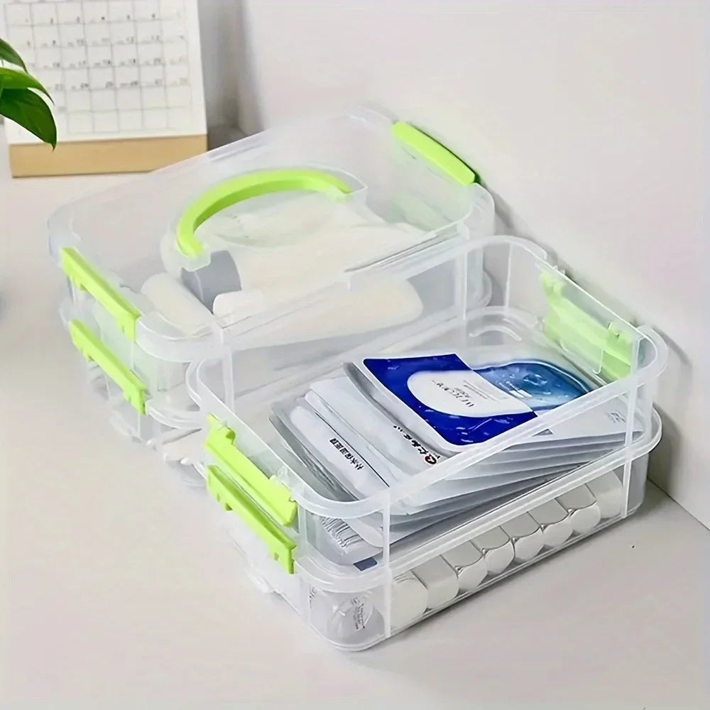 4-Layer Portable Compartment Storage Box