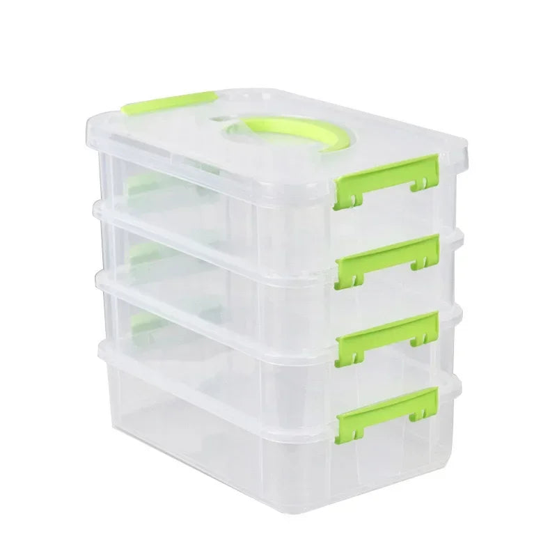 4-Layer Portable Compartment Storage Box
