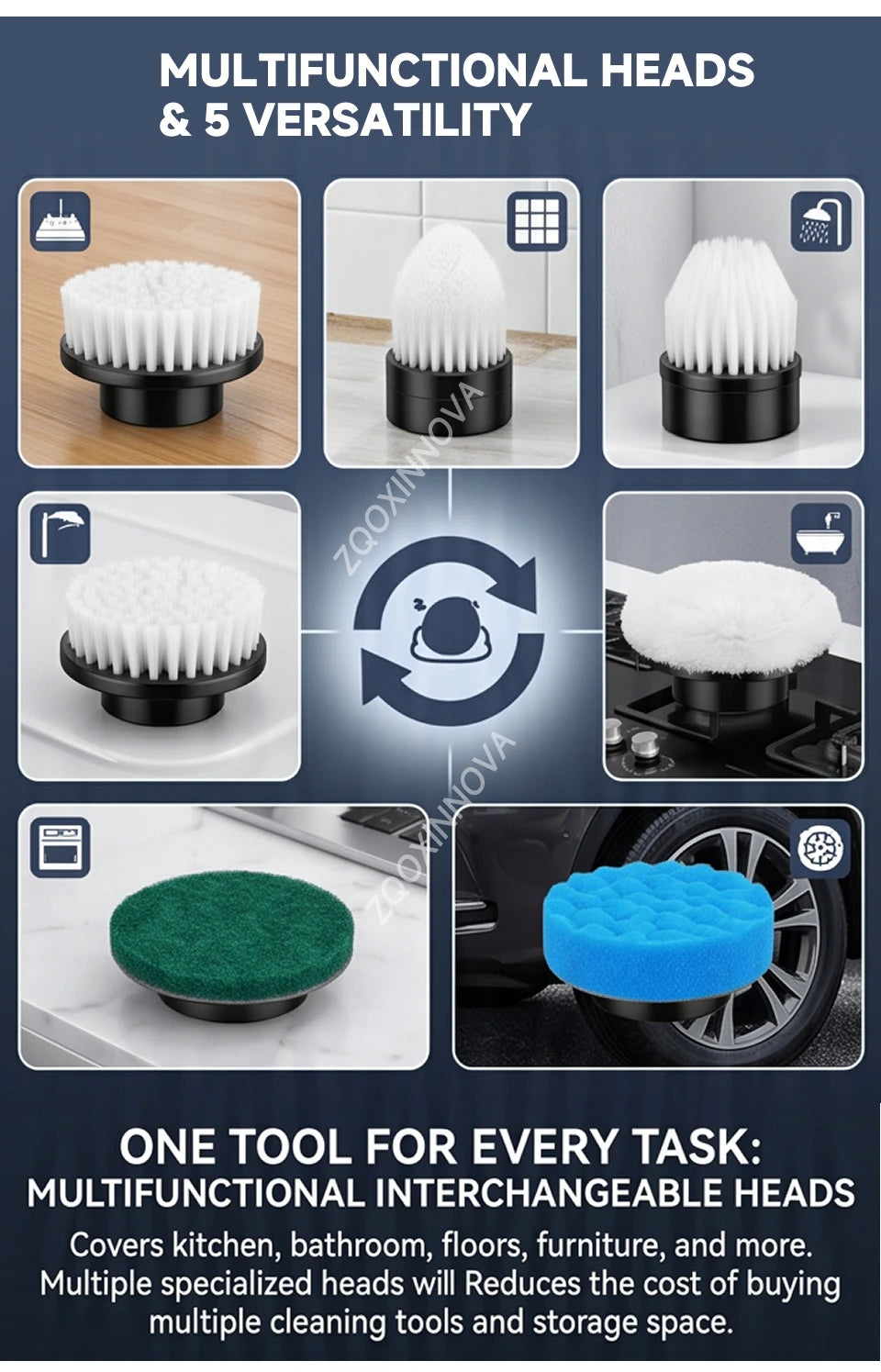 Nestlyra Cordless Multi-Surface Spin Scrubber