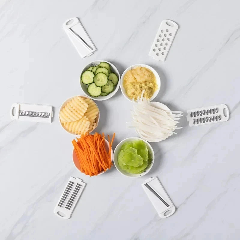Manual vegetable chopper and slicer kitchen tool