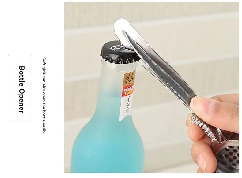 Manual Garlic Press with Zinc Alloy Body