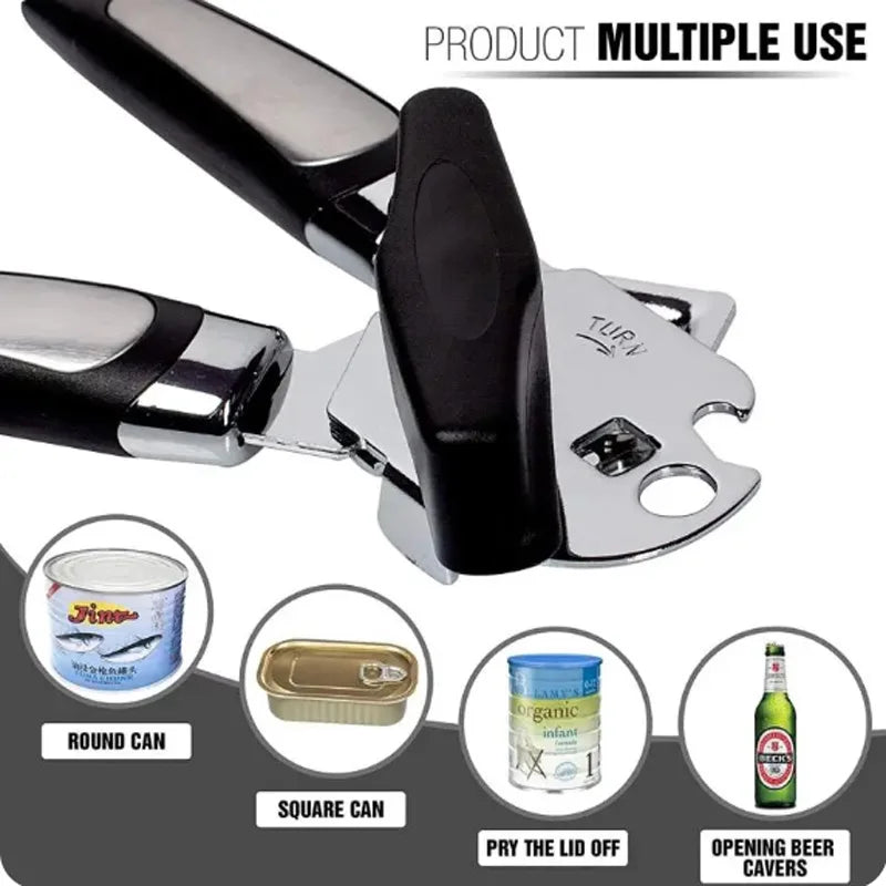 Stainless Steel Manual Can & Bottle Opener