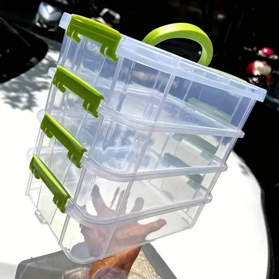 4-Layer Portable Compartment Storage Box