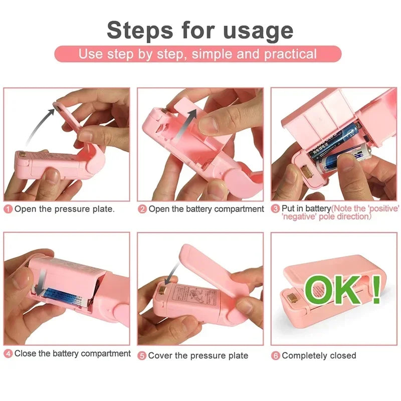 Portable Mini Heat Sealer for Food Storage Bags