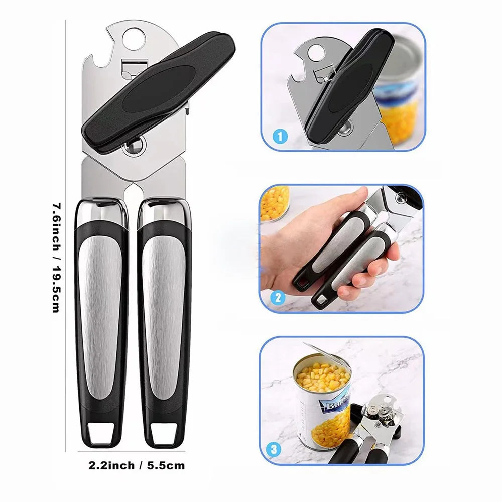 Stainless Steel Manual Can & Bottle Opener