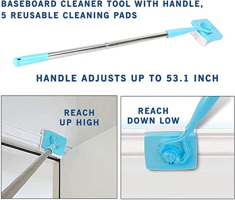 Extendable Baseboard Cleaning Mop – Up to 135 cm
